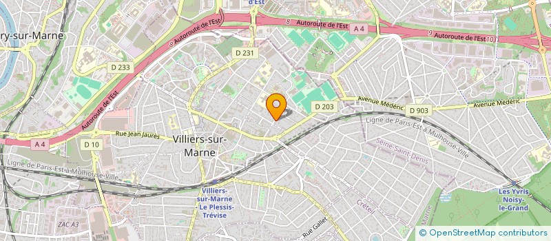 localisation de l'entreprise ORCADE à VILLIERS-SUR-MARNE