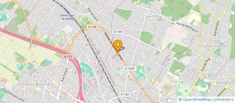 localisation de l'entreprise ORCAF à SAINT-PRIX