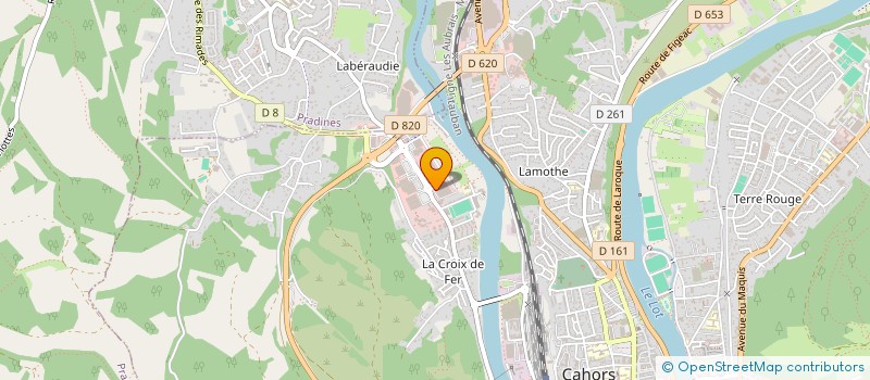 localisation de l'entreprise ORCAHORS  CAHORS