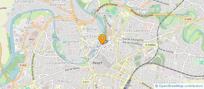 localisation de l'entreprise ORCALYSS à NIORT