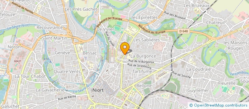 localisation de l'entreprise ORCAN à NIORT