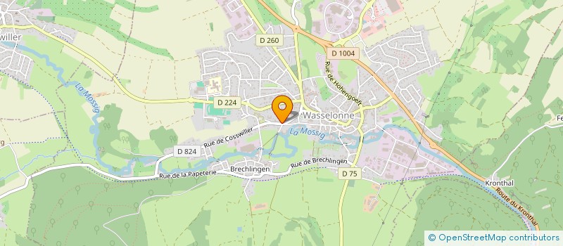 localisation de l'entreprise ORCANTHUS  WASSELONNE