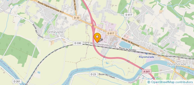 localisation de l'entreprise ORCAPV à PEYREHORADE