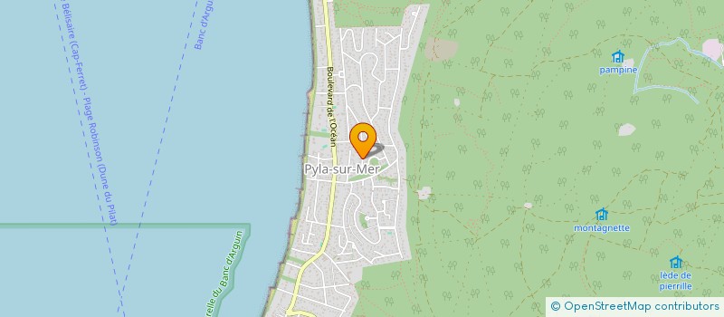 localisation de l'entreprise ORCAROME à LA TESTE-DE-BUCH