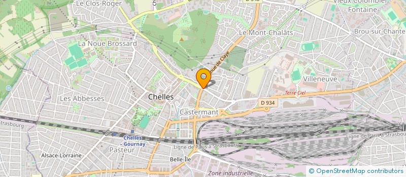 localisation de l'entreprise ORCEL à CHELLES