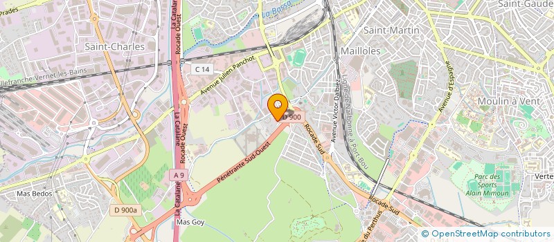 localisation de l'entreprise ORCEN  PERPIGNAN