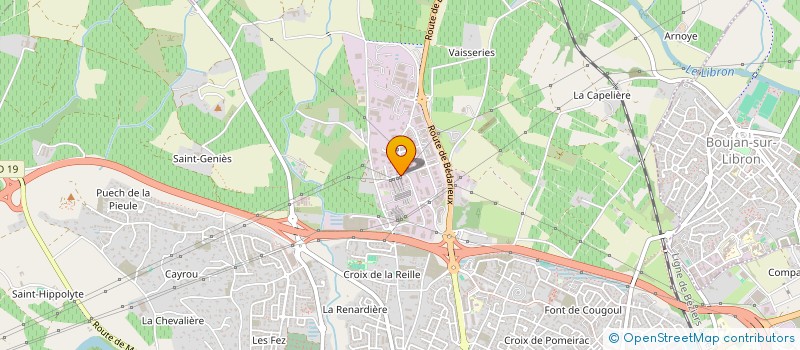 localisation de l'entreprise ORCEO FORMATION  BEZIERS