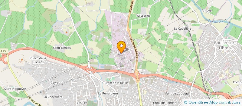 localisation de l'entreprise ORCEO LOCATION à BEZIERS