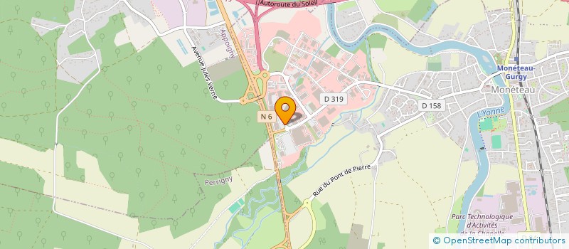 localisation de l'entreprise ORCH AUXERRE à MONETEAU
