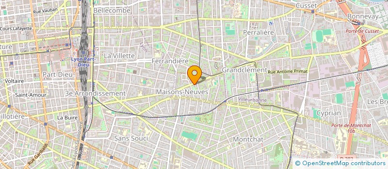 localisation de l'entreprise ORCHESTRAL HARMONY  VILLEURBANNE