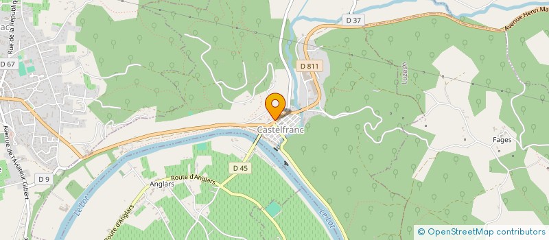 localisation de l'entreprise ORCHESTRE AMADEUS  CASTELFRANC