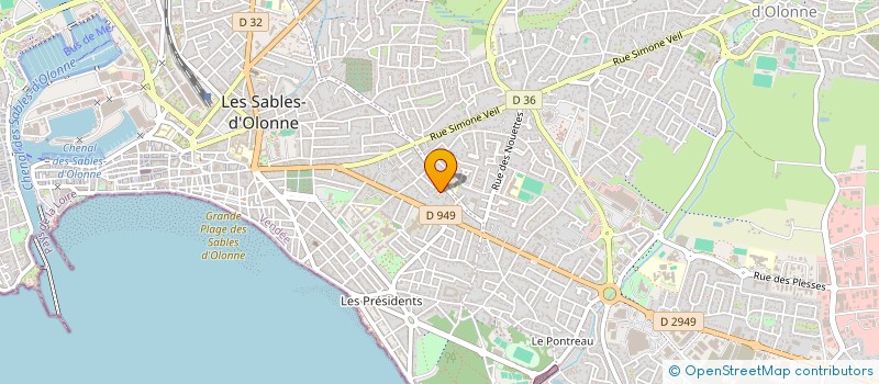 localisation de l'entreprise ORCHESTRE AMIGOS à LES SABLES D'OLONNE