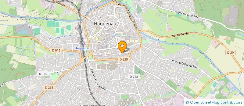 localisation de l'entreprise ORCHESTRE BRASS & GROOVE  HAGUENAU