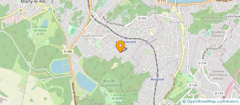 localisation de l'entreprise ORCHESTRE CHAMBRE VERSAILLES à LOUVECIENNES