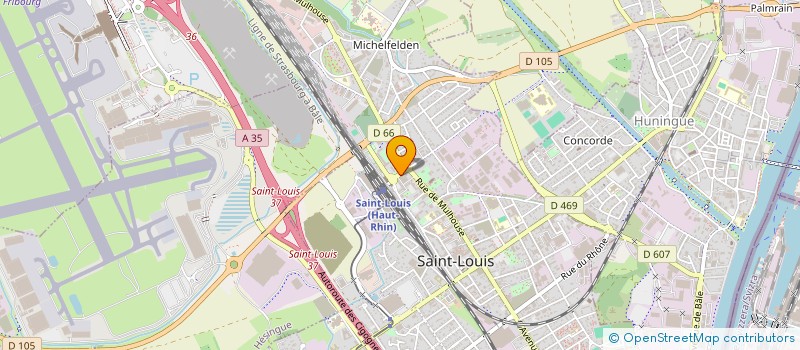 localisation de l'entreprise ORCHESTRE D'ACCORDEONS DE SAINT-LOUIS à SAINT-LOUIS