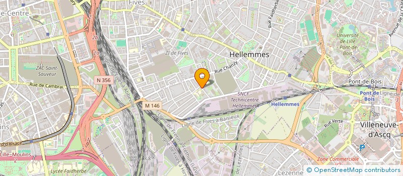 localisation de l'entreprise ORCHESTRE D HARMONIE D HELEMMES à LILLE