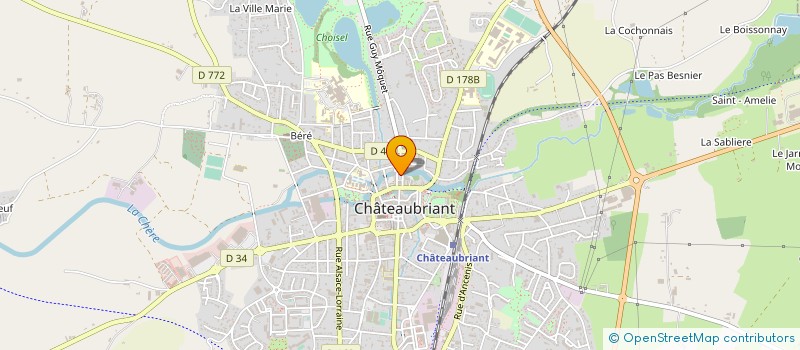 localisation de l'entreprise ORCHESTRE D'HARMONIE DE CHATEAUBRIANT  CHATEAUBRIANT