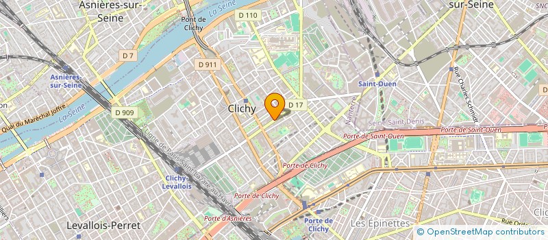 localisation de l'entreprise ORCHESTRE D'HARMONIE DE CLICHY à CLICHY