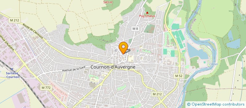localisation de l'entreprise ORCHESTRE D'HARMONIE DE COURNON à COURNON-D'AUVERGNE