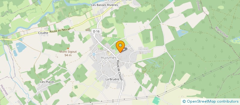 localisation de l'entreprise ORCHESTRE D'HARMONIE DE HUISMES  HUISMES