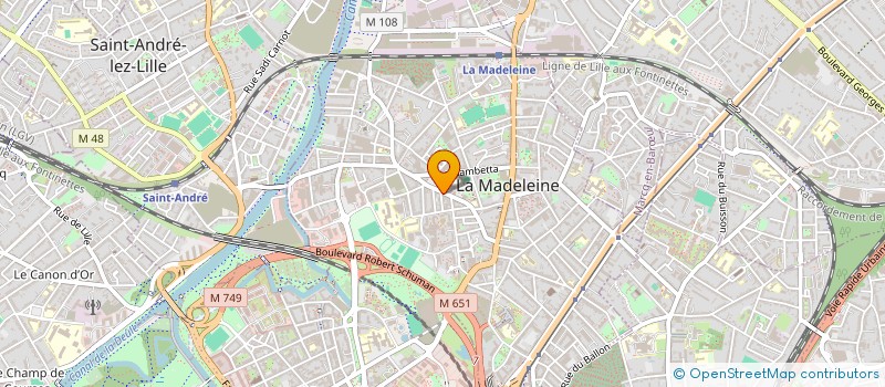 localisation de l'entreprise ORCHESTRE D'HARMONIE DE LA MADELEINE à LA MADELEINE
