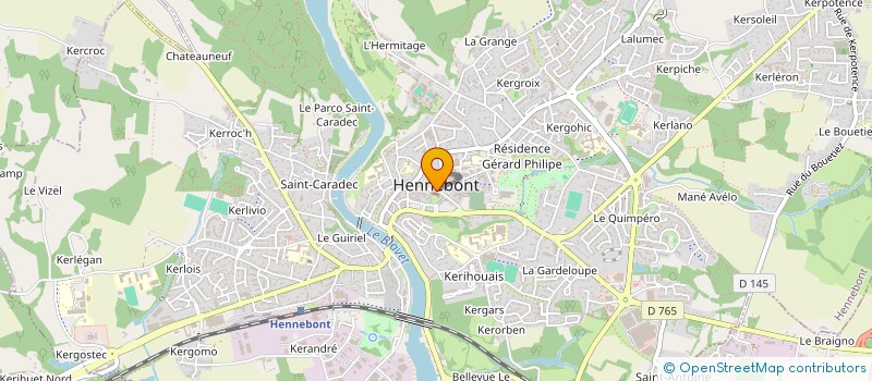 localisation de l'entreprise ORCHESTRE D'HARMONIE DE LA VILLE D'HENNEBONT  HENNEBONT