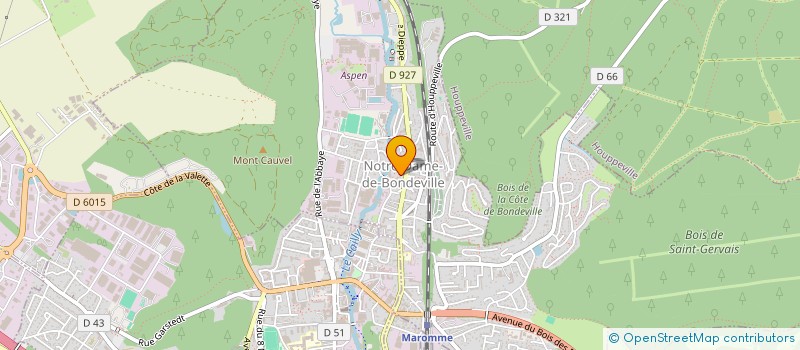 localisation de l'entreprise ORCHESTRE D'HARMONIE DE NOTRE DAME DE BONDEVILLE  NOTRE-DAME-DE-BONDEVILLE