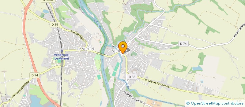localisation de l'entreprise ORCHESTRE D'HARMONIE DE VENERQUE - LE VERNET à VENERQUE