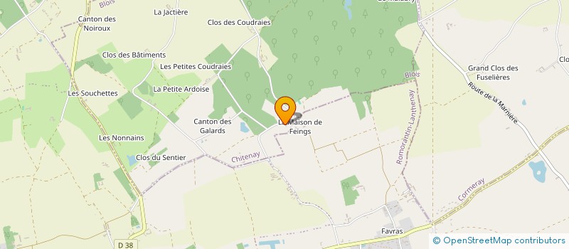 localisation de l'entreprise ORCHESTRE D'HARMONIE DES MONTILS  LES MONTILS