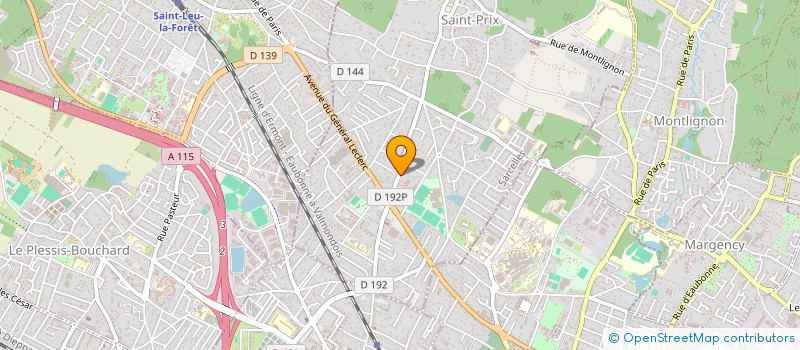 localisation de l'entreprise ORCHESTRE D'HARMONIE LA VAILLANTE à SAINT-PRIX