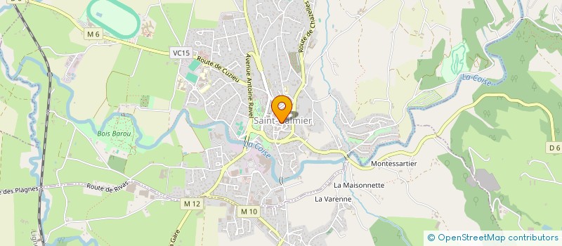 localisation de l'entreprise ORCHESTRE D'HARMONIE NOT'EN BULLES à SAINT-GALMIER