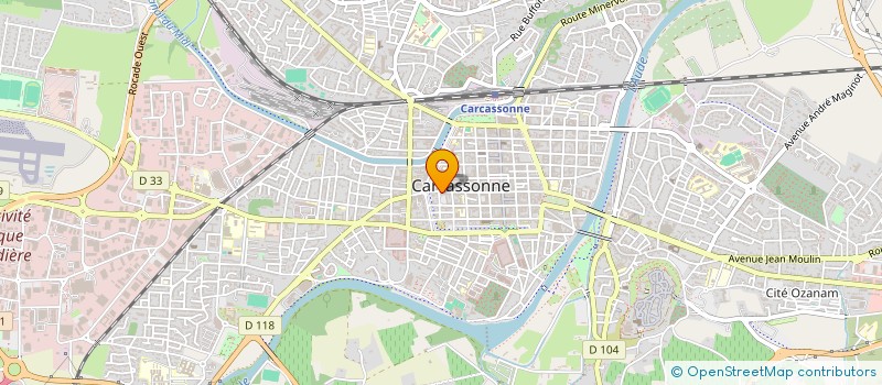 localisation de l'entreprise ORCHESTRE DE CHAMBRE AMATEUR DE CARCASSONNE  CARCASSONNE