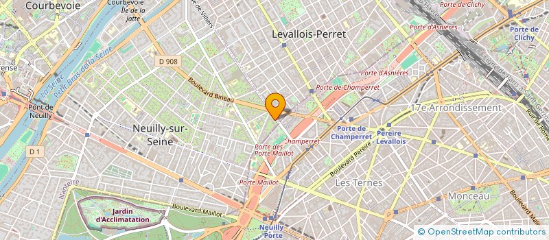 localisation de l'entreprise ORCHESTRE DE CHAMBRE DE CLICHY à NEUILLY-SUR-SEINE