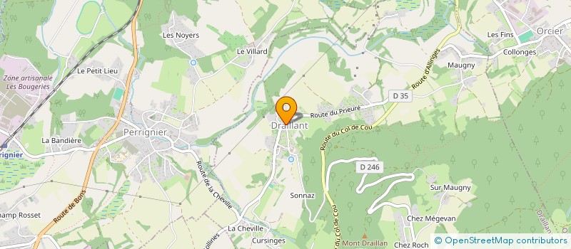 localisation de l'entreprise ORCHESTRE DE FLUTES DU CHABLAIS  DRAILLANT