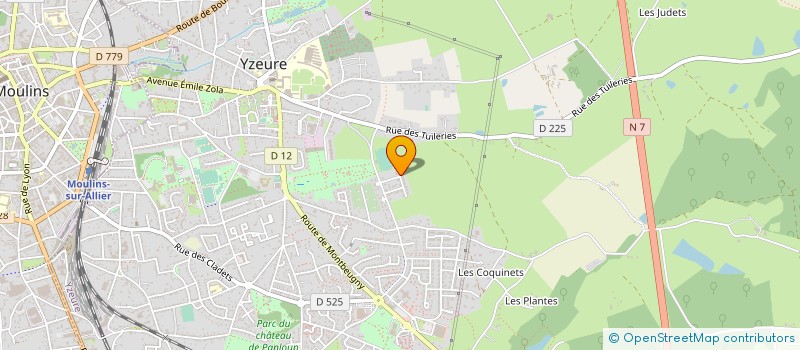 localisation de l'entreprise ORCHESTRE DES AMES MUSICALES à YZEURE