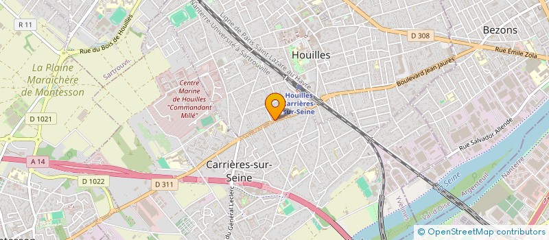 localisation de l'entreprise ORCHESTRE DES JEUNES D'ILE DE FRANCE  HOUILLES