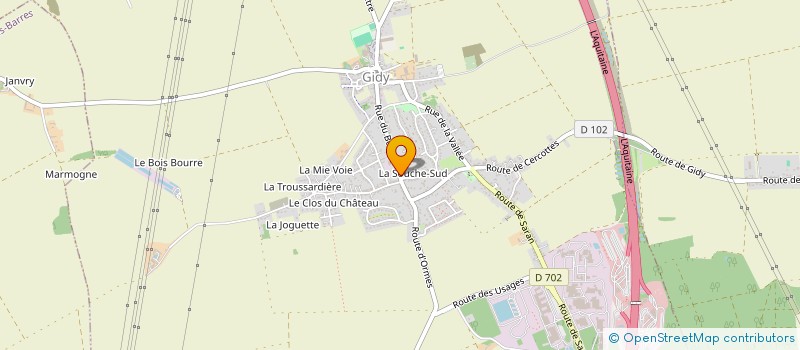 localisation de l'entreprise ORCHESTRE FRANCAIS DE MUSIQUE LEGERE à GIDY