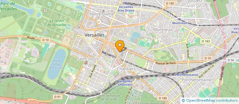 localisation de l'entreprise ORCHESTRE FRANCAIS DES VENTS à VERSAILLES