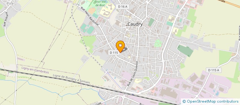 localisation de l'entreprise ORCHESTRE HARMONIE BATTERIE FANFARE CAUDRY  CAUDRY