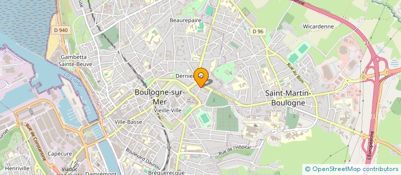 localisation de l'entreprise ORCHESTRE HARMONIE DE BOULOGNE SUR MER à BOULOGNE-SUR-MER