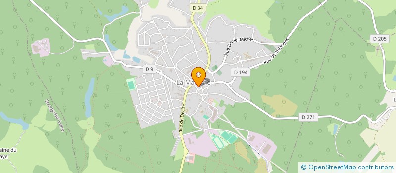 localisation de l'entreprise ORCHESTRE HARMONIE DE LA VILLE DE LA MACHINE  LA MACHINE