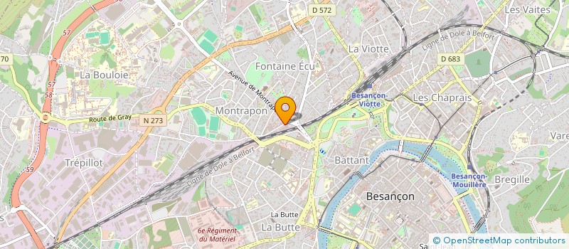 localisation de l'entreprise ORCHESTRE HARMONIE DES CHAPRAIS à BESANCON
