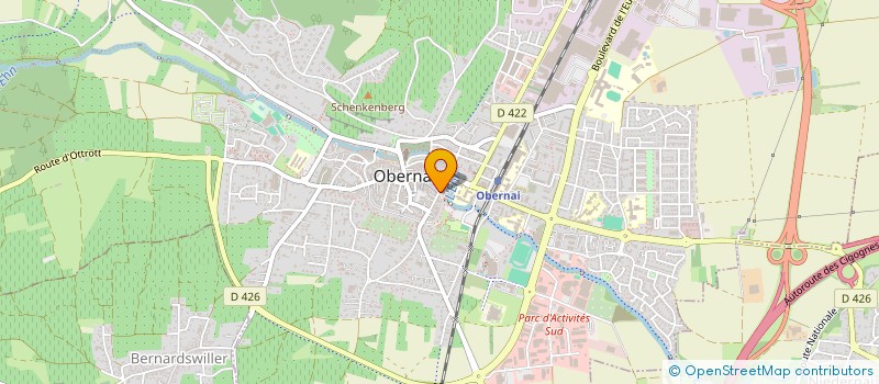 localisation de l'entreprise ORCHESTRE PHILHARMONIQUE  OBERNAI