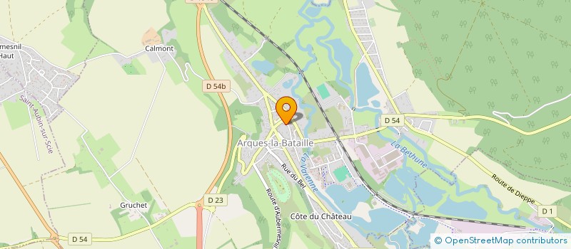 localisation de l'entreprise ORCHESTRE SYMPHONIQUE DE L'ARQUES  ARQUES-LA-BATAILLE