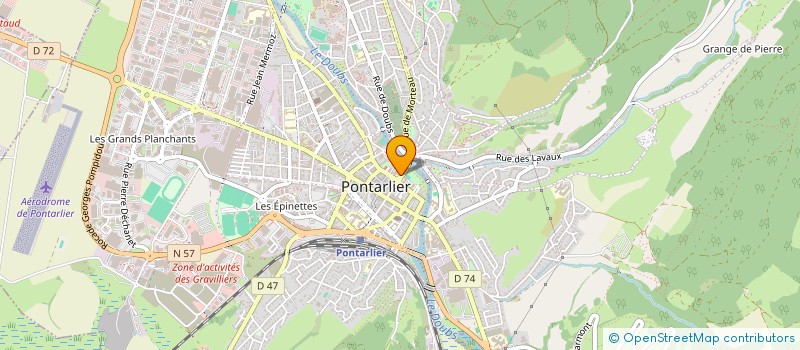 localisation de l'entreprise ORCHESTRE SYMPHONIQUE DE PONTARLIER  PONTARLIER