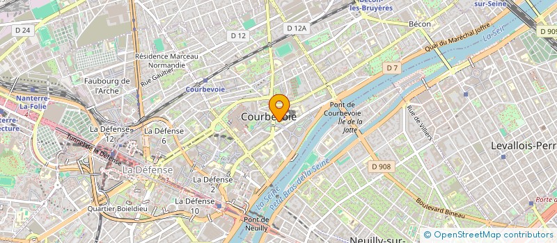 localisation de l'entreprise ORCHESTRE SYMPHONIQUE DES HAUTS DE SEINE à COURBEVOIE
