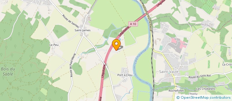 localisation de l'entreprise ORCHESTRE SYMPHONIQUE DES  VALS DE SAINTONGE  SAINT-SAVINIEN