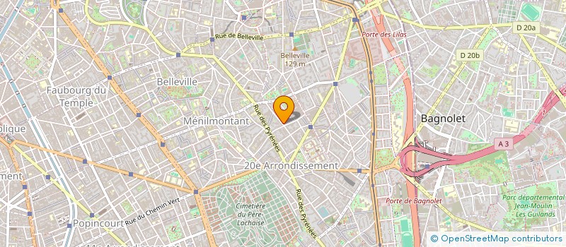 localisation de l'entreprise ORCHESTRE SYMPHONIQUE DU XXE (O.S.20)  PARIS