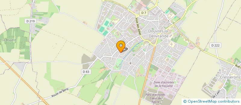 localisation de l'entreprise ORCHESTRE SYMPHONIQUE ERATO  DOUVRES-LA-DELIVRANDE