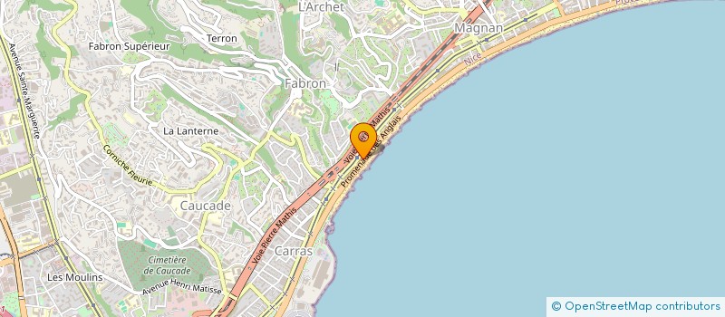 localisation de l'entreprise ORCHESTRE SYMPHONIQUE EUROPEEN MUSICA E PACE  NICE